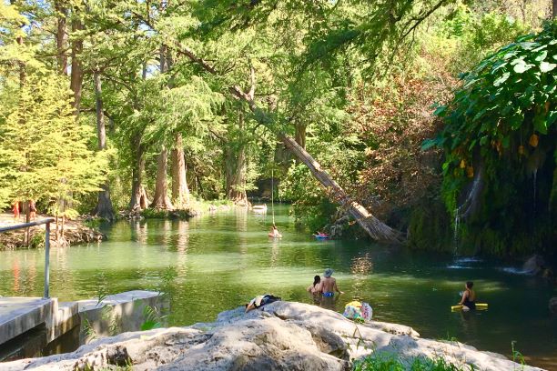 Krause Springs weekend trips from Dallas TX