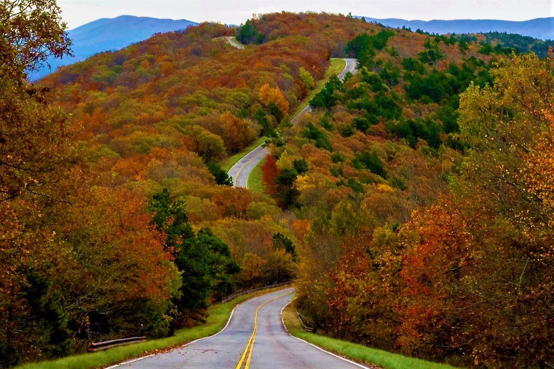 Talimena Scenic Drive - Fall Travel Oklahoma, Dallas Wanderer