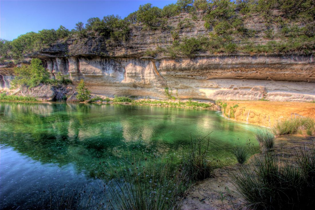 Blue Hole Leakey - Best Texas Swimming Holes Dallas Wanderer - Photo by Angi English Flickr